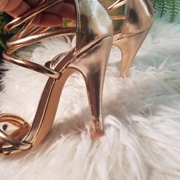 Madden Girl Rose Gold Heels - Picture 3 of 7